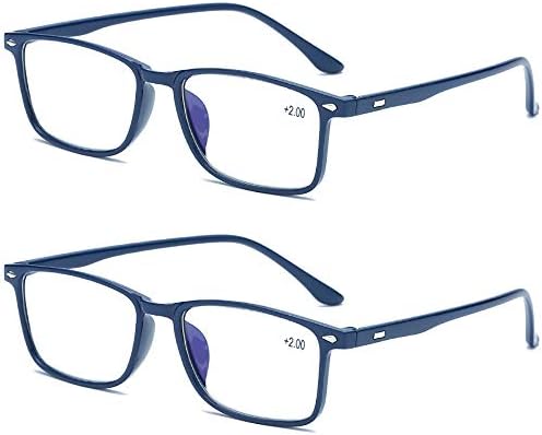 Yanssss 2PRS + 2.50 Компютърни Очила С Антирефлексно Покритие, Антиблокирующие Очила за Четене със Синя Светлина