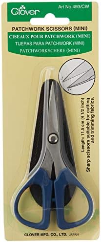 Мини-ножици за антични шиене с детелина 4-1/2 инча (493 / CW), зелени