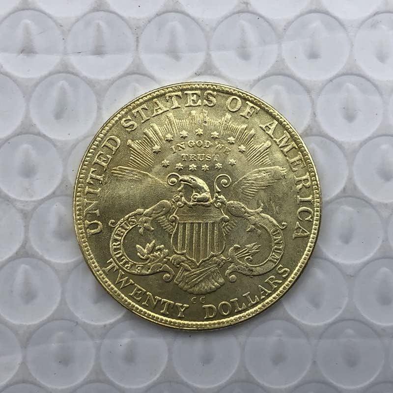 1891C Версия на Американската 20 Златни Монети Латунная Антични Ръчна Чуждестранна Възпоменателна Монета 34 мм