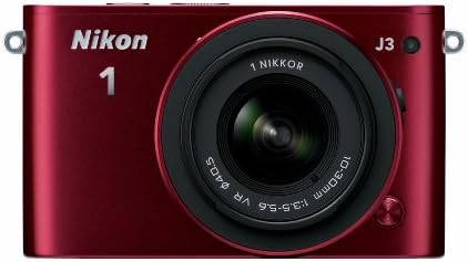 Цифров фотоапарат Nikon 1 J3 14,2 Мегапиксела, HD с 10-30 мм VR обектив 1 NIKKOR (червен)