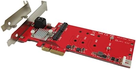 Ableconn PEXM2-2SA Двойна M. 2 SATA SSD устройство PCIe RAID-контролер с два порта SATA III - Поддържа 2 твърд диск