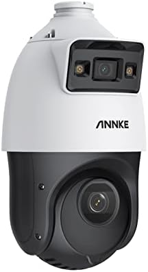 4-Мегапикселова PTZ IP камера за Сигурност ANNKE NCT400 2-в-1 с две лещи, Градинска PoE-камера с 25-кратно оптично