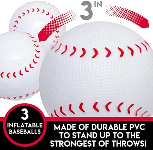 Спортна надуваема бейзболна цел Franklin с 5 дупки - Надуваема Бейзболна мишена за хвърляне на бейзболни топки - Детска бейзболна