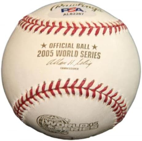 Роджър Клемънс Подписа Бейзболни топки 2005 WS С Автограф Astros PSA/DNA AL82287 - Бейзболни топки С автографи