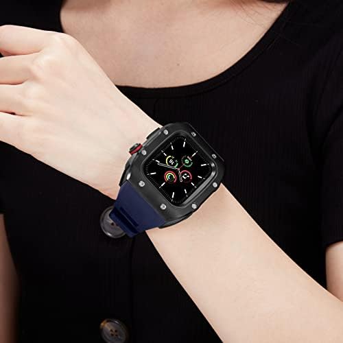 Комплект силиконови презрамки TEXUM за Apple Watch Band 44 мм, Съвместим с iWatch Series SE/6/5/4 Смяна на каишка за ръка (Цвят: