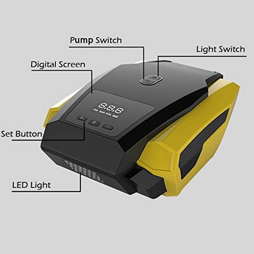 TWDYC Авто LED Дигитален Дисплей Портативен Въздушен Компресор Надуваем Помпа 12 В Автомобилна Гума Бърз