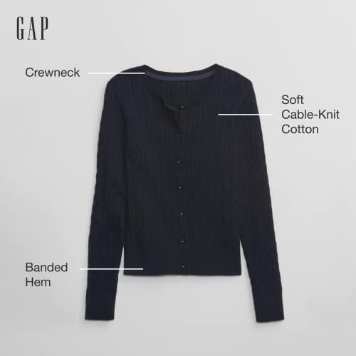 Пуловер-жилетка за момичета GAP в униформа