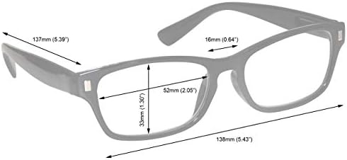 Очила за четене Фирма Black Млечния Tortoiseshell Readers Струват по 3 опаковки Мъжки Женски Пролетта линии RRR10-1