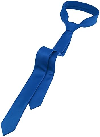 PenSee Мъжки Вратовръзки Однотонного Чист Цвят 1,58 инча (4 см), Обикновен Тънка Вратовръзка, Тесни Вратовръзки