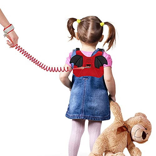 EPLAZA Колан за деца под формата на прилеп, с поводками, защита от Загуба, гривна на китката за Сигурност за