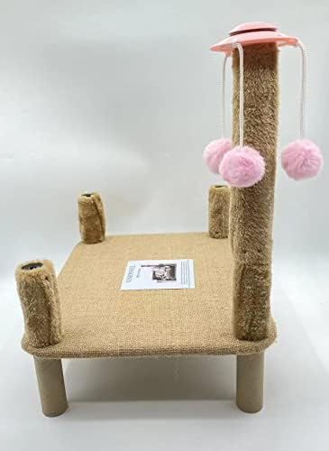 VISIONWEL Мебели за домашни любимци, Легло-Хамак за котка с Одеяло, да Повдигнат Легло за домашни любимци за помещения,