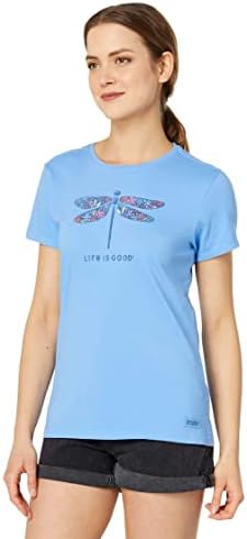 Life is Good Тениска с къс ръкав Crusher™ Wildflower Dragonfly Акварел