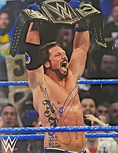 Ексклузивна снимка на WWE с Автограф Ей Джей Стайлза 11x14, Удостоверяване на JSA 3 - Снимки Рестлинга с автограф