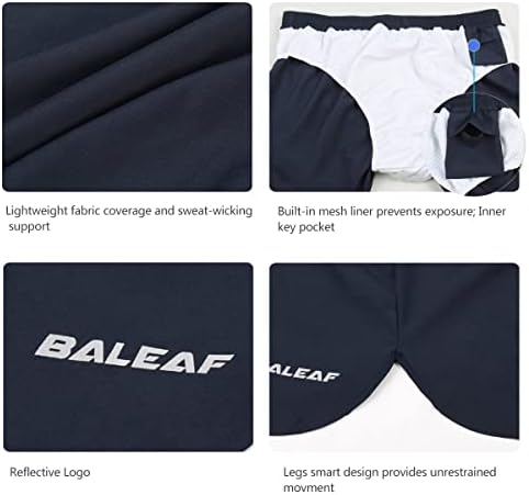 Мъжки къси панталони BALEAF 3 За джогинг, бързо съхнещи Спортни Шорти за тренировки, Джобни Леки Шорти