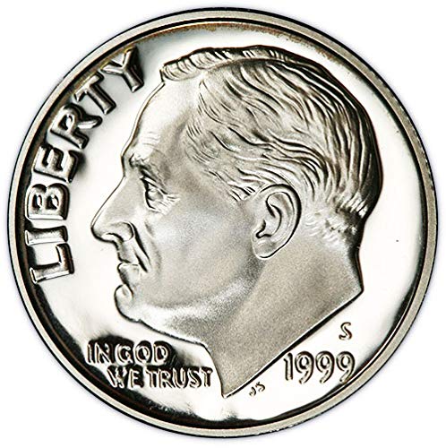 Монетен двор на САЩ, 1999 г. от сребро пруфом Roosevelt Dime Choice Без лечение