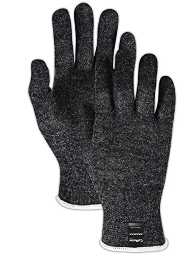 MAGID AXB100-10 леки ръкавици с висока плътност Cut Master Aramex AXB100 3-то ниво, намаляване, X-SMALL, черен,