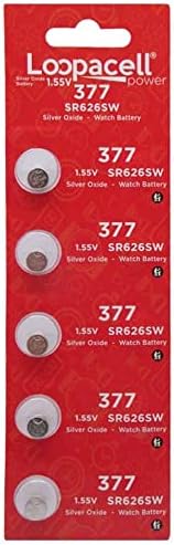 Батерии за часа LOOPACELL 377/376 / SR626W / SR626SW / от азотен сребро (опаковка от 25 парчета)