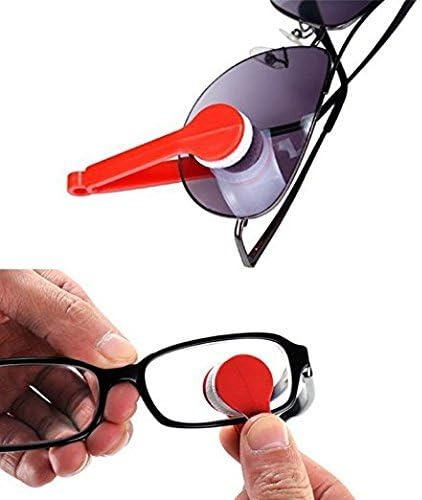 Verna's Bazaar 6 бр. Мини-Слънчеви Очила, препарат за почистване на очила от микрофибър, Мека четка, Инструмент за почистване