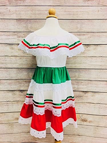 Традиционните мексикански рокля за момичета unik Cinco De Mayo Fiesta Размер 2-14