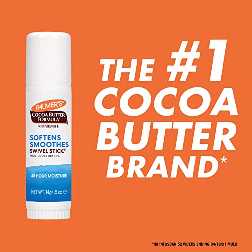 Хидратиращ Отточна тръба на шарнирна връзка стик Palmer's Cocoa Butter Formula с витамин е, Омекотяващ Балсам за устни и овлажняващ