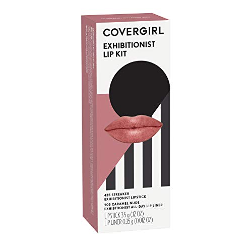 Комплект за устни COVERGIRL Exhibitionist Lip Kit, Карамел Нюд, 2 бр.