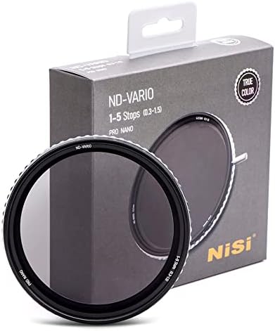 NiSi 52mm True Color ND-Vario | Филтър, с променлива неутрална плътност 1-5-степенна, автоматична | Регулируема