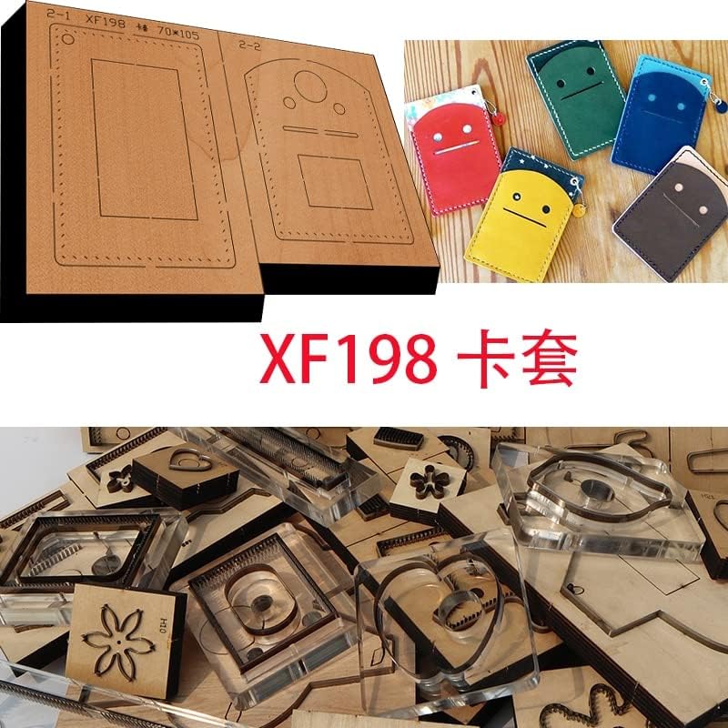 Японското стоманен нож, Дървена матрица, набор от карти за изразяване на мнение, портфейл за монети, Кожена