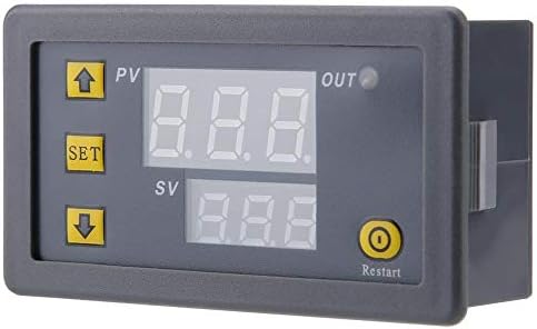 Fafeicy W3230 DC 12 v/24/110-220 В LED Дигитален Регулатор на Температурата на Ключа на Термостата Сензор M (220), Термостат