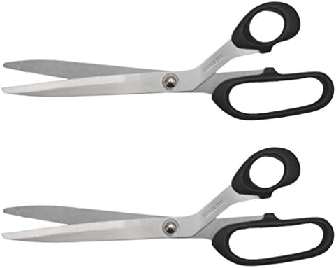 Hometeq (2 опаковки) Черни Универсални ножици Остри ножици от неръждаема стомана с ергономични дръжки - Са идеални за рязане