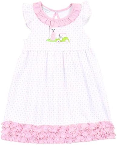 Magnolia Бебешки дрехи за Момиченца с аппликацией И рюшами За Деца Розово