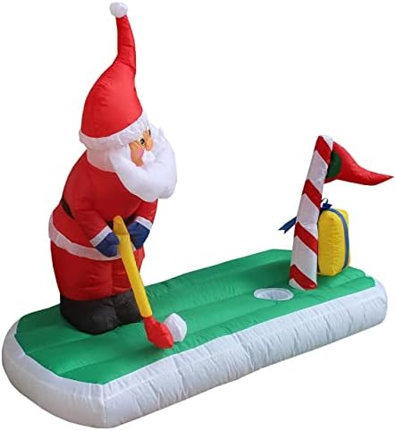 Два комплекта бижута за Коледно парти, включително и надуваем Дядо Коледа с дължина 5 метра, играе голф, и анимиран