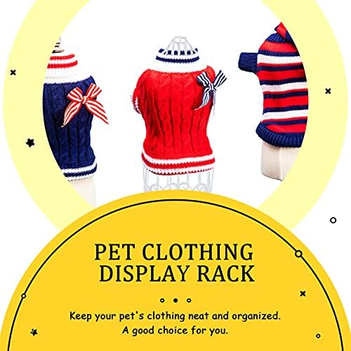 Mipcase 2 елемента Кукла Рокля Форми на дрехи за кучета багажник за изложбата на стоки манекен за дрехи дисплей закачалка