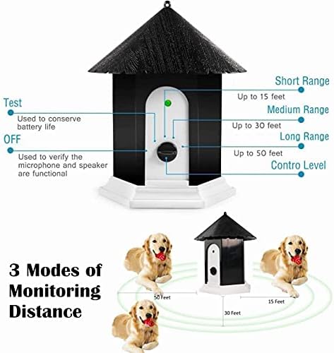 Устройство за защита от лай Alfaw, Ултразвукови Устройства за контрол на Лай на кучета и Инструменти За Дресура на Кучета,