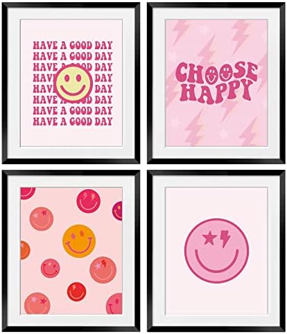OGILRE Розово Усмивки, Приятни Вдъхновяващи Цитати, Изберете Щастливи Художествени Стенни Декорации, Щампи, Плакат с Цип