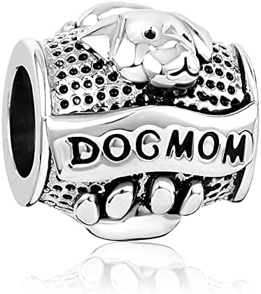 Бижута Chili Пет Paw Dog Mom Charm са Съвместими с влязат с украшения-гривни Pandora Charms