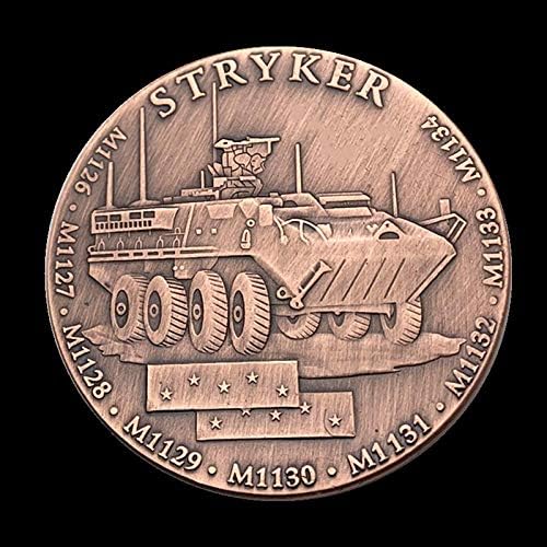 Брониран Автомобил На Армията На Съединените Щати Stryker M1126, Сувенирни Монети С Бронзов Покритие, Обадете Се На Военни Феновете, Са Подбрани Възпоменателна Монета
