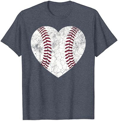 Бейзболна Фланелка С Сърце За Весела На Мама, На Татко, На Мъже, Жени, Подарък Тениска За Софтбол