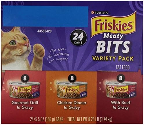 Мокра Храна за котки Friskies, Определени Месни хапки (24) Банките по 5,5 грама