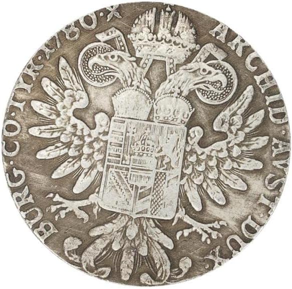 Австро-Унгарски Сребърен долар началото на 1780 г. от 18-ти век 1 Тейлър Австро-Унгарски Сребърен Чужд Сребърен
