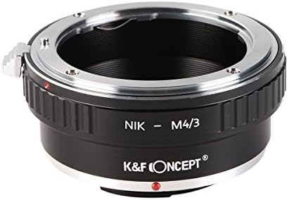 Адаптер за закрепване на обектива K & F Concept е Съвместим с обектив Nikon AI за Micro 4/3 Адаптер за монтиране