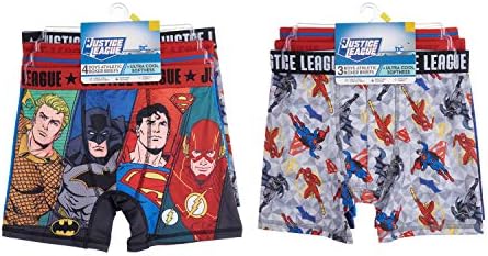 Комплекти мультисимвольного бельо DC Comics Boys 'Justice League за момчета