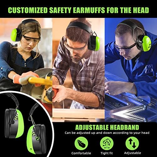 Слушалки KAYNN Bluetooth 2 Pack 5.1 за защита на слуха, Слушалките с шумопотискане 25dB NRR с акумулаторна батерия 1500