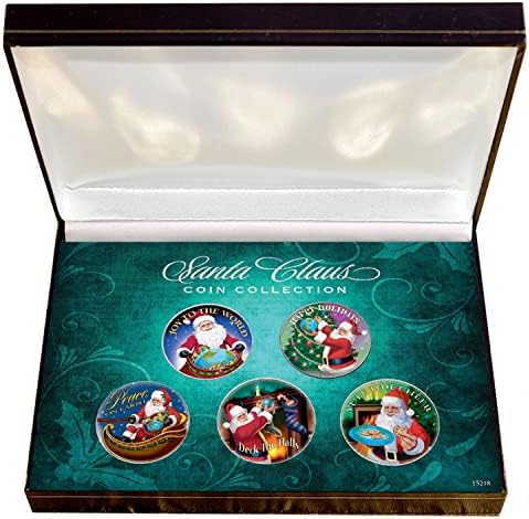 Комплект монети на Дядо Коледа Кенеди на Полдоллара в кутия