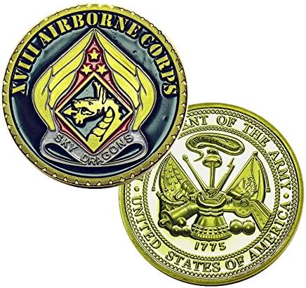 Министерството на Сухопътните войски на Съединените Щати на Америка на XVIII Въздушно-десантен корпус от Позлатена Сувенирни