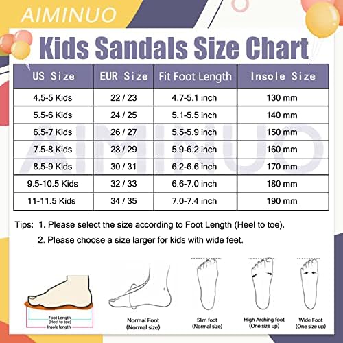 AIMINUO/ Сандали-пързалка за малки деца, Летни Сандали Без закопчалка, мини чехли за къпане, на Плажа, Басейн за деца,