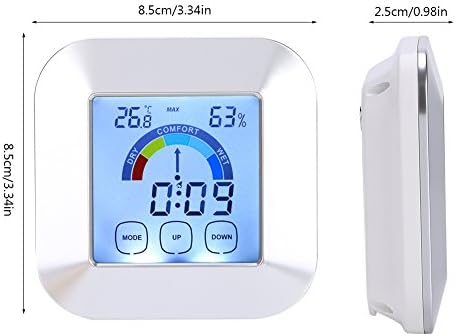 Дигитален Влагомер за стая, Дигитален Термометър, Монитор влагомер, така че и Скала комфорт с температура, Влажност на въздуха,