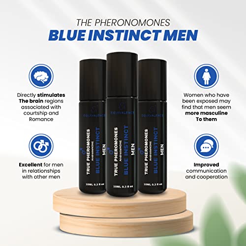 Еквивалентност Феромони реална (чиста androstenone) Blue Instinct Men - Мощна формула с феромони - Флакон 0,3
