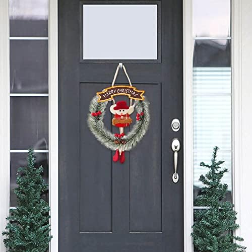 Венец за Полицата рафтове 10 Инча Игла Коледен Мини Висулка Снежен човек Домашна Вратата Висящи Творчески Празнични