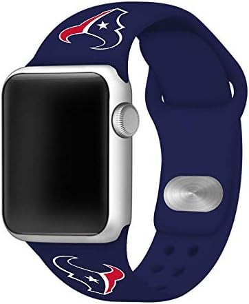 Силиконов ремък за спортни часа Game Time Houston Texans Съвместим с Apple Watch