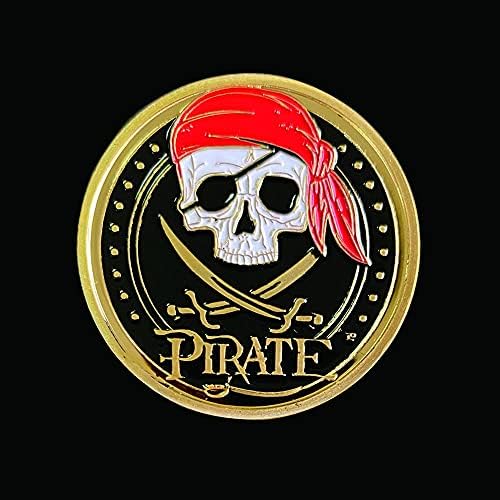 Колекция от Пиратски Черепи Метална Монета Златна Карта на Съкровище за Приключения